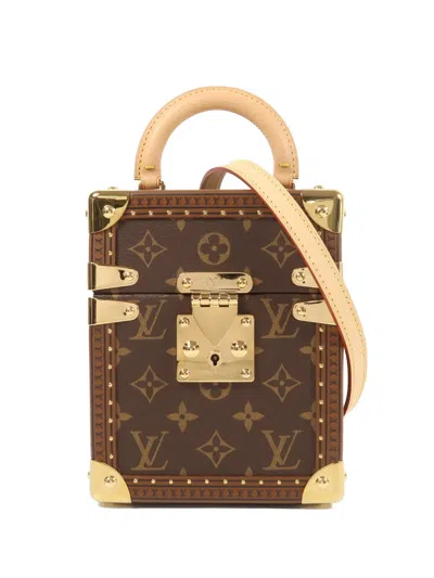 Pre-owned Louis Vuitton Monogram Camera Box Tote Bag In Brown