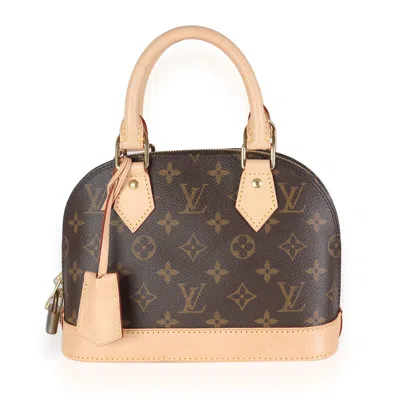 Pre-owned Louis Vuitton Monogram Canvas Alma Bb In Brown