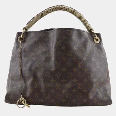 Pre-owned Louis Vuitton Monogram Canvas Artsy Mm Shoulder Bag In Brown