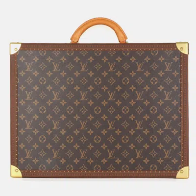 Pre-owned Louis Vuitton Monogram Canvas Bisten 55 In Brown
