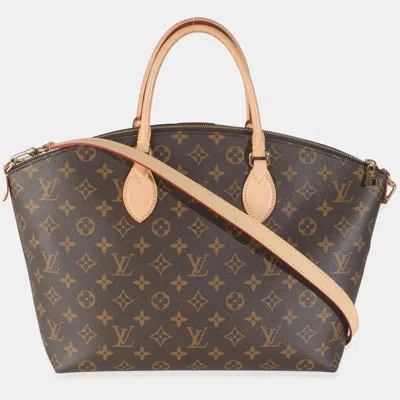 Pre-owned Louis Vuitton Monogram Canvas Boétie Mm Nm Bag In Brown