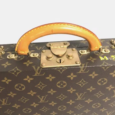 Pre-owned Louis Vuitton Monogram Canvas Boite Bijoux Jewelry Box In Brown