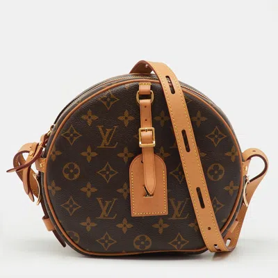 Pre-owned Louis Vuitton Monogram Canvas Boite Chapeau Souple Mm Bag In Brown