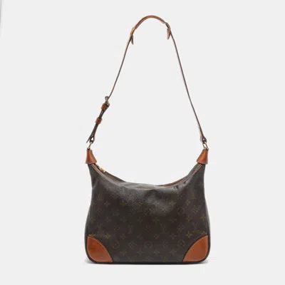 Pre-owned Louis Vuitton Monogram Canvas Boulogne Bag In Brown