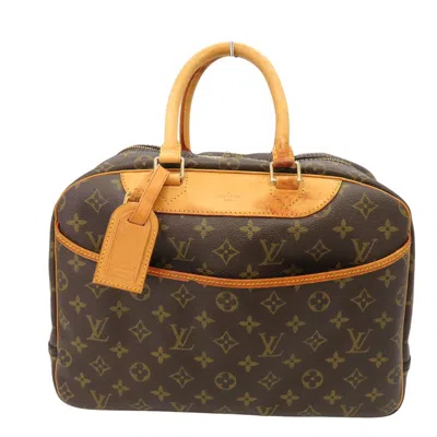 Pre-owned Louis Vuitton Monogram Canvas Bowling Vanity Bag In Brown