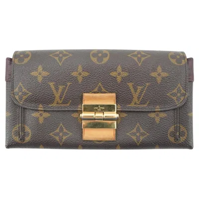 Pre-owned Louis Vuitton Monogram Canvas Elysee Long Continental Wallet In Gray
