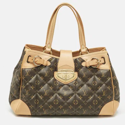 Pre-owned Louis Vuitton Monogram Canvas Etoile Shopper Bag In Brown
