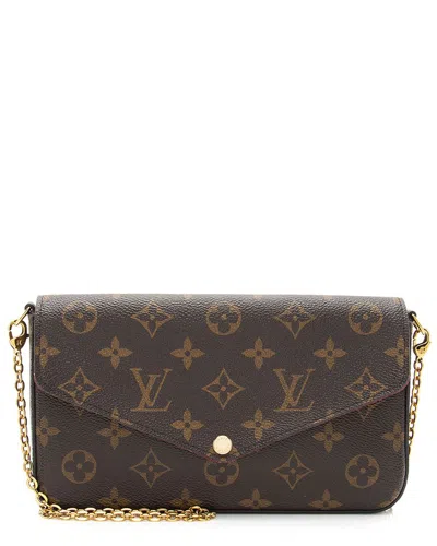 Pre-owned Louis Vuitton Monogram Canvas Felicie Pochette (authentic )