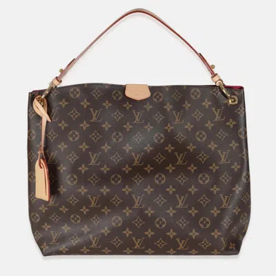 Pre-owned Louis Vuitton Monogram Canvas Graceful Mm In Brown