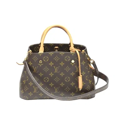 Pre-owned Louis Vuitton Monogram Canvas Handbag Shoulder Bag () In Brown