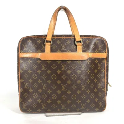 Pre-owned Louis Vuitton Monogram Canvas Handbag Tote Bag () In Brown