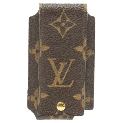 Pre-owned Louis Vuitton Monogram Canvas Ipod Nano Case In Brown