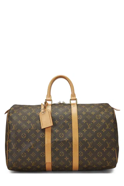 Pre-owned Louis Vuitton Monogram Canvas Keepall 45