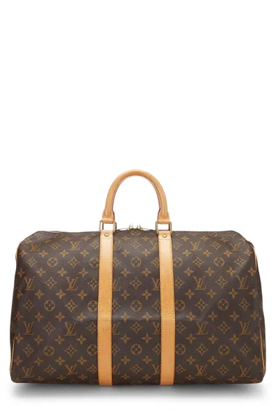 Pre-owned Louis Vuitton Monogram Canvas Keepall 45