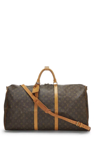 Pre-owned Louis Vuitton Monogram Canvas Keepall Bandouliere 60