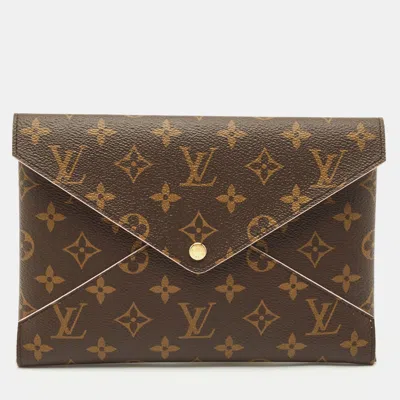 Pre-owned Louis Vuitton Monogram Canvas Kirigami Pochette In Brown