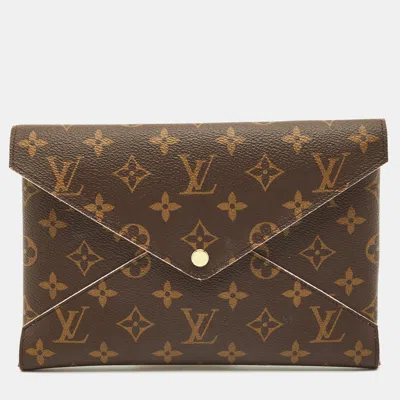 Pre-owned Louis Vuitton Monogram Canvas Kirigami Pochette In Brown