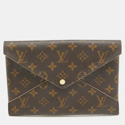 Pre-owned Louis Vuitton Monogram Canvas Kirigami Pochette In Brown