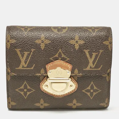 Pre-owned Louis Vuitton Monogram Canvas Koala Wallet In Brown