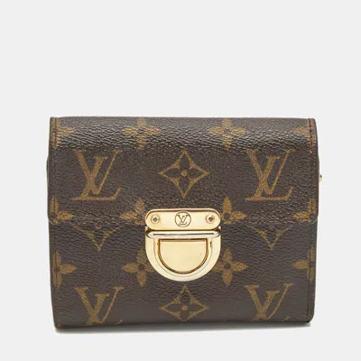Pre-owned Louis Vuitton Monogram Canvas Koala Wallet In Brown