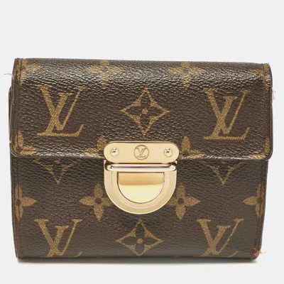Pre-owned Louis Vuitton Monogram Canvas Koala Wallet In Brown