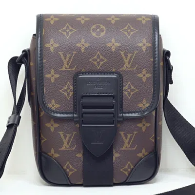 Pre-owned Louis Vuitton Monogram Canvas Leather Shoulder Bag () In Brown