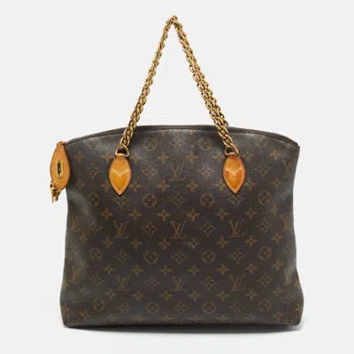 Pre-owned Louis Vuitton Monogram Canvas Lockit Chain Bag In Brown