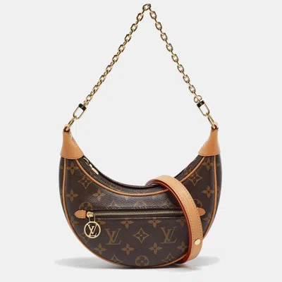 Pre-owned Louis Vuitton Monogram Canvas Loop Bag In Brown