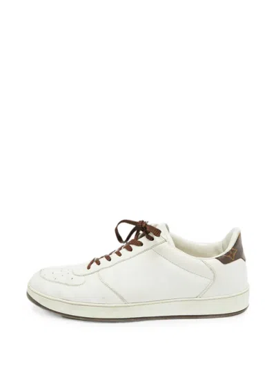 Pre-owned Louis Vuitton Monogram Canvas Low-top Sneakers In White