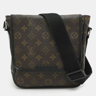 Pre-owned Louis Vuitton Monogram Canvas Macassar Bass Pm Bag In Brown