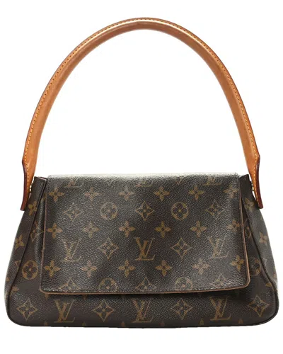 Pre-owned Louis Vuitton Monogram Canvas Mini Looping (authentic )