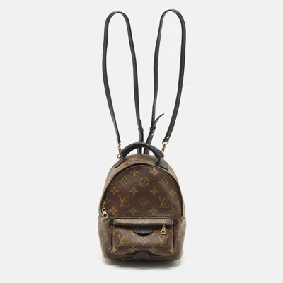 Pre-owned Louis Vuitton Monogram Canvas Mini Palm Springs Backpack
