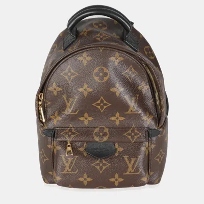 Pre-owned Louis Vuitton Monogram Canvas Mini Palm Springs In Brown