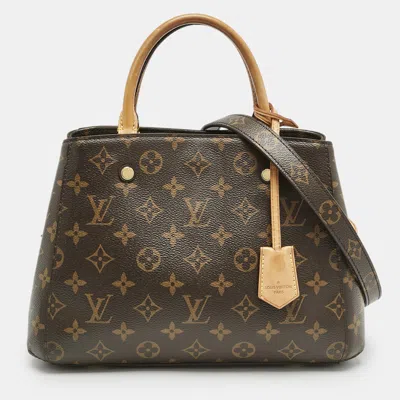 Pre-owned Louis Vuitton Monogram Canvas Montaigne Bb Bag