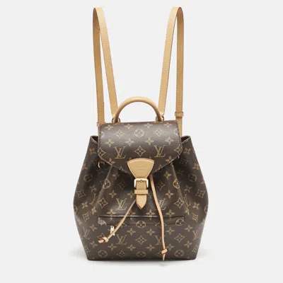 Pre-owned Louis Vuitton Monogram Canvas Montsouris Pm Backpack