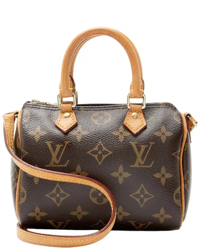 Pre-owned Louis Vuitton Monogram Canvas Nano Speedy Satchel (authentic Pre-loved)
