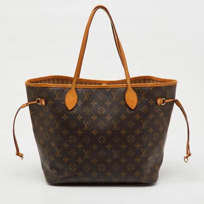 Pre-owned Louis Vuitton Monogram Canvas Neverfull Mm Bag