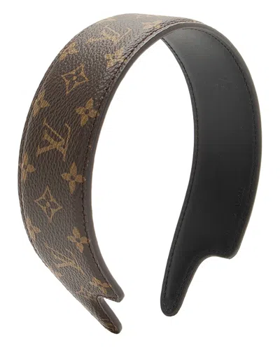 Pre-owned Louis Vuitton Monogram Canvas Outline Headband (authentic Pre-loved)