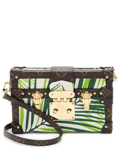Pre-owned Louis Vuitton Monogram Canvas Palm Petite Malle (authentic Pre-loved)