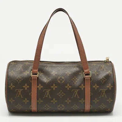 Pre-owned Louis Vuitton Monogram Canvas Papillon 30 Bag In Brown
