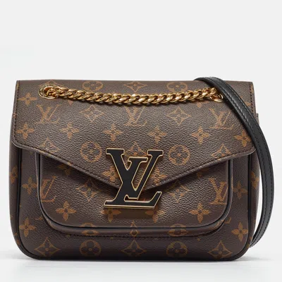 Pre-owned Louis Vuitton Monogram Canvas Passy Bag In Brown