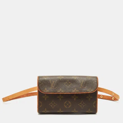 Pre-owned Louis Vuitton Monogram Canvas Pochette Florentine Belt Bag