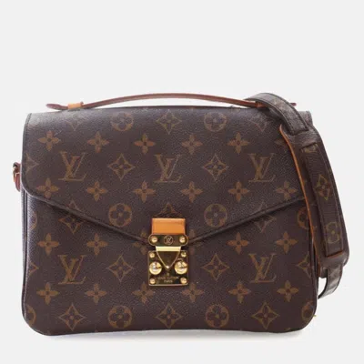 Pre-owned Louis Vuitton Monogram Canvas Pochette Metis