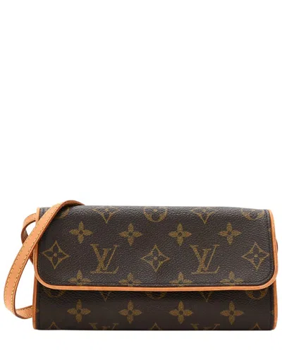 Pre-owned Louis Vuitton Monogram Canvas Pochette Twin (authentic )