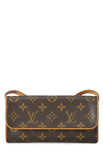 Pre-owned Louis Vuitton Monogram Canvas Pochette Twin Gm