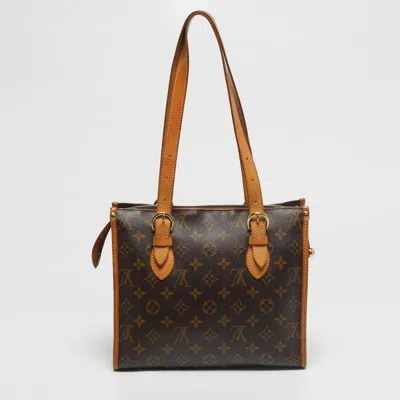 Pre-owned Louis Vuitton Monogram Canvas Popincourt Haut Bag In Brown