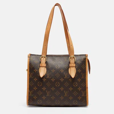 Pre-owned Louis Vuitton Monogram Canvas Popincourt Haut Bag In Brown