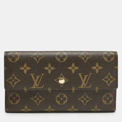 Pre-owned Louis Vuitton Monogram Canvas Porte-tresor International Wallet