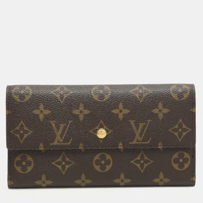 Pre-owned Louis Vuitton Monogram Canvas Porte-tresor International Wallet