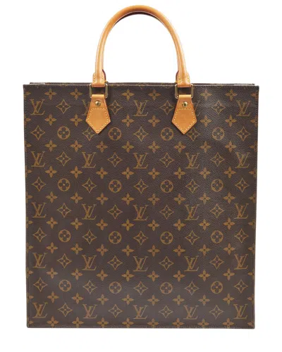 Pre-owned Louis Vuitton Monogram Canvas Sac Plat (authentic )